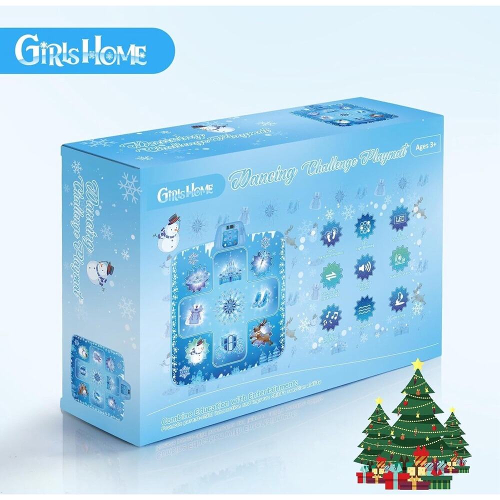 Dance Mat - Frozen Toys for Girls Electronic Dance Pad with 5 Game Frozen-Blue